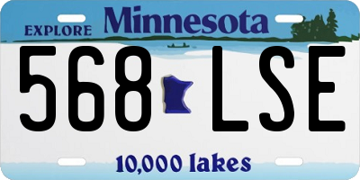 MN license plate 568LSE
