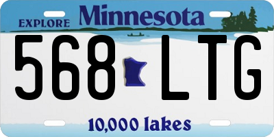 MN license plate 568LTG