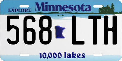 MN license plate 568LTH