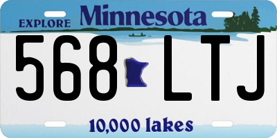 MN license plate 568LTJ