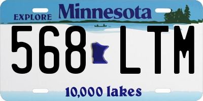 MN license plate 568LTM