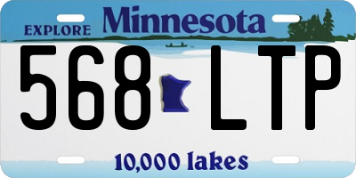 MN license plate 568LTP
