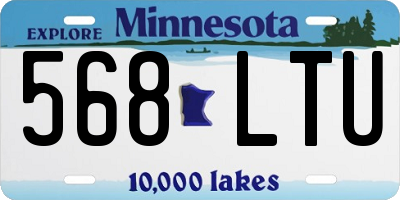 MN license plate 568LTU