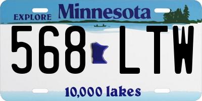 MN license plate 568LTW