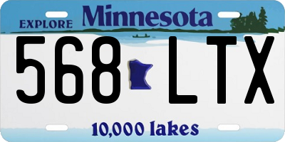 MN license plate 568LTX