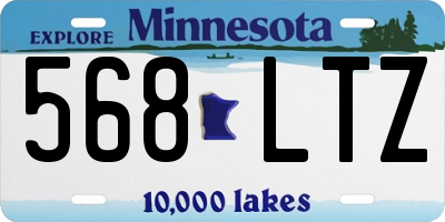 MN license plate 568LTZ