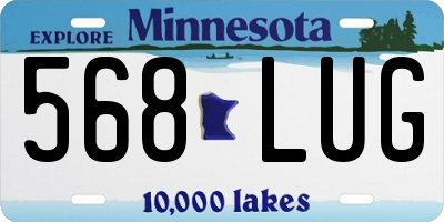 MN license plate 568LUG