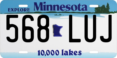 MN license plate 568LUJ
