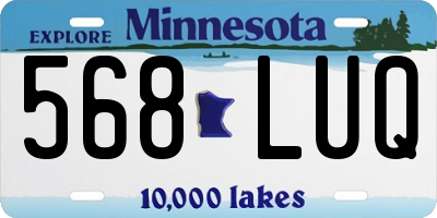 MN license plate 568LUQ