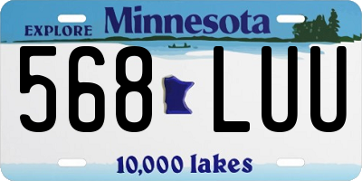 MN license plate 568LUU