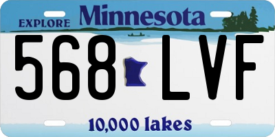 MN license plate 568LVF