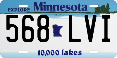 MN license plate 568LVI