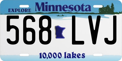 MN license plate 568LVJ