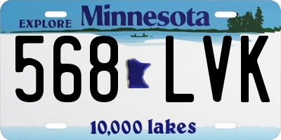 MN license plate 568LVK