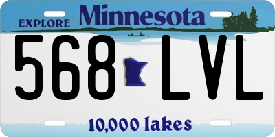 MN license plate 568LVL