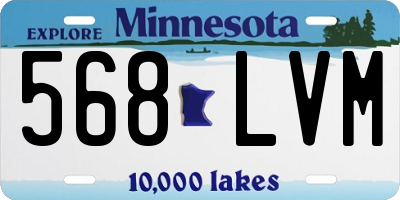MN license plate 568LVM