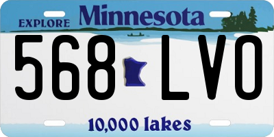 MN license plate 568LVO