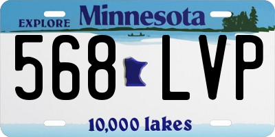 MN license plate 568LVP