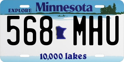 MN license plate 568MHU