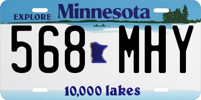 MN license plate 568MHY