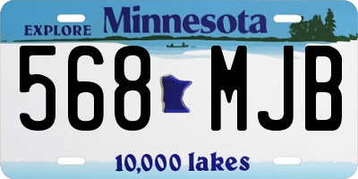 MN license plate 568MJB