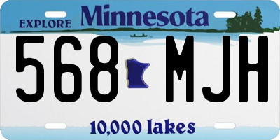 MN license plate 568MJH