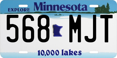 MN license plate 568MJT