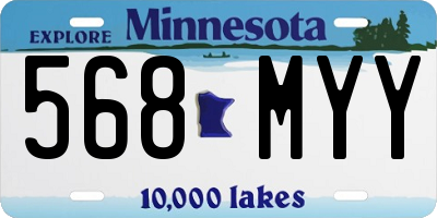 MN license plate 568MYY