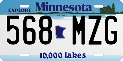 MN license plate 568MZG