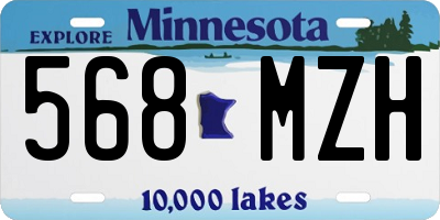 MN license plate 568MZH