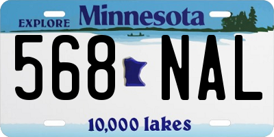 MN license plate 568NAL