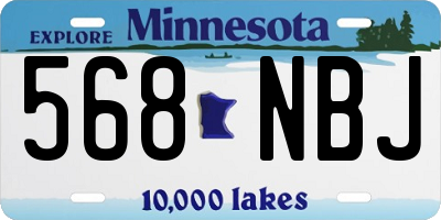MN license plate 568NBJ