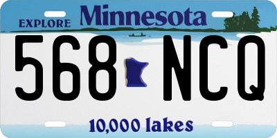 MN license plate 568NCQ