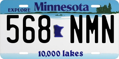 MN license plate 568NMN