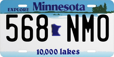 MN license plate 568NMO