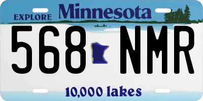 MN license plate 568NMR