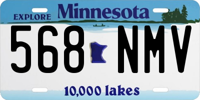 MN license plate 568NMV
