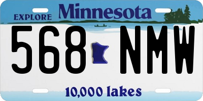 MN license plate 568NMW