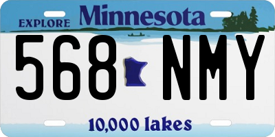 MN license plate 568NMY