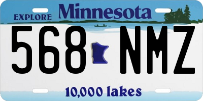 MN license plate 568NMZ