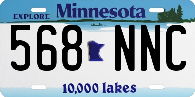 MN license plate 568NNC