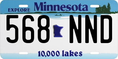 MN license plate 568NND