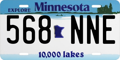 MN license plate 568NNE