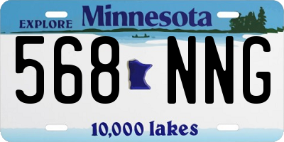 MN license plate 568NNG
