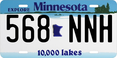 MN license plate 568NNH