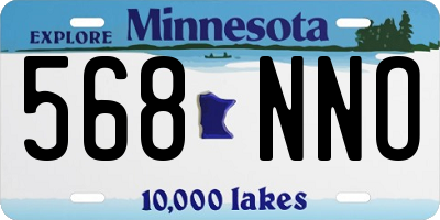 MN license plate 568NNO