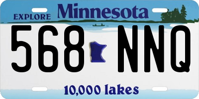 MN license plate 568NNQ