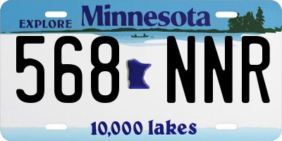 MN license plate 568NNR