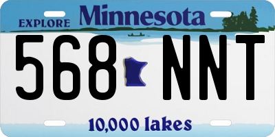 MN license plate 568NNT