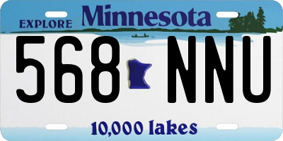 MN license plate 568NNU